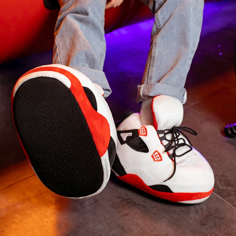 Fashionable High-top house Slippers, soft fluffy as clouds,Warm anti-slip winter slipper with thick soles for men women children 6