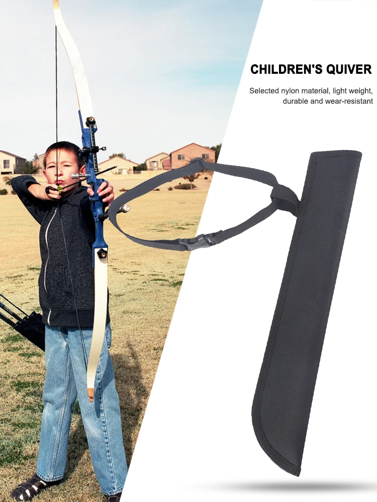 Nylon Archery Arrow Quiver Holder for Kids Bow Hunting Target Practice