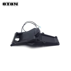 Enhanced Motorcycle Rear Fender LED Taillight with License Plate Bracket (License Light Kit)