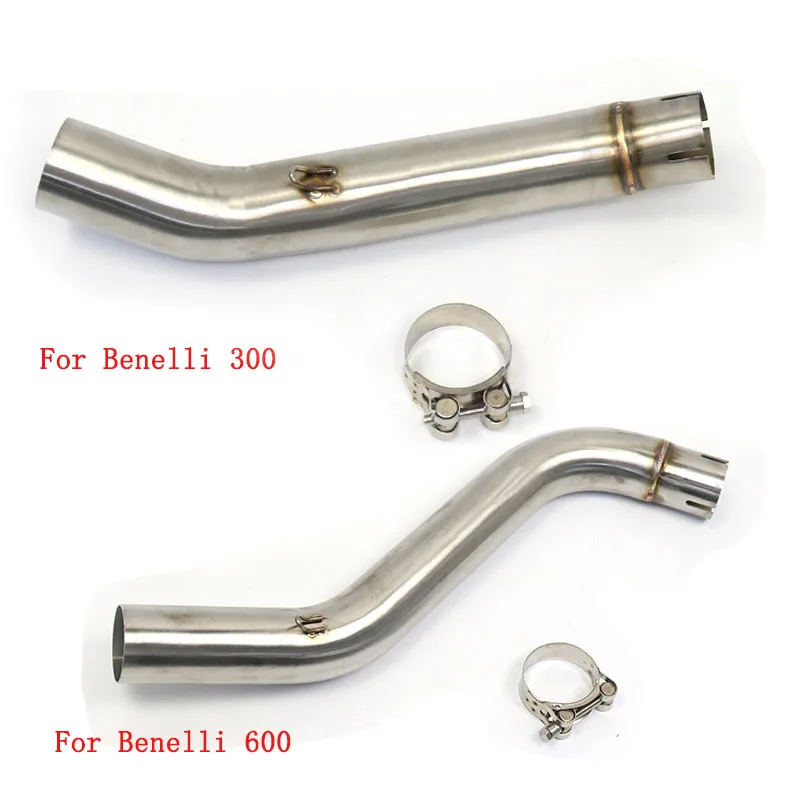 51Mm For Benelli 300 600 Bj300 Bn600 Intermediate Stainless Steel Pipe Inlet Sliding Exhaust Connection Pipe Without Muffler