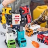 DIY Construction Truck Toys Take Apart Trucks Robot Vehicle Fire Engine Toy Screw Build Car Robot Toy for Boy Kids Building Gift 4