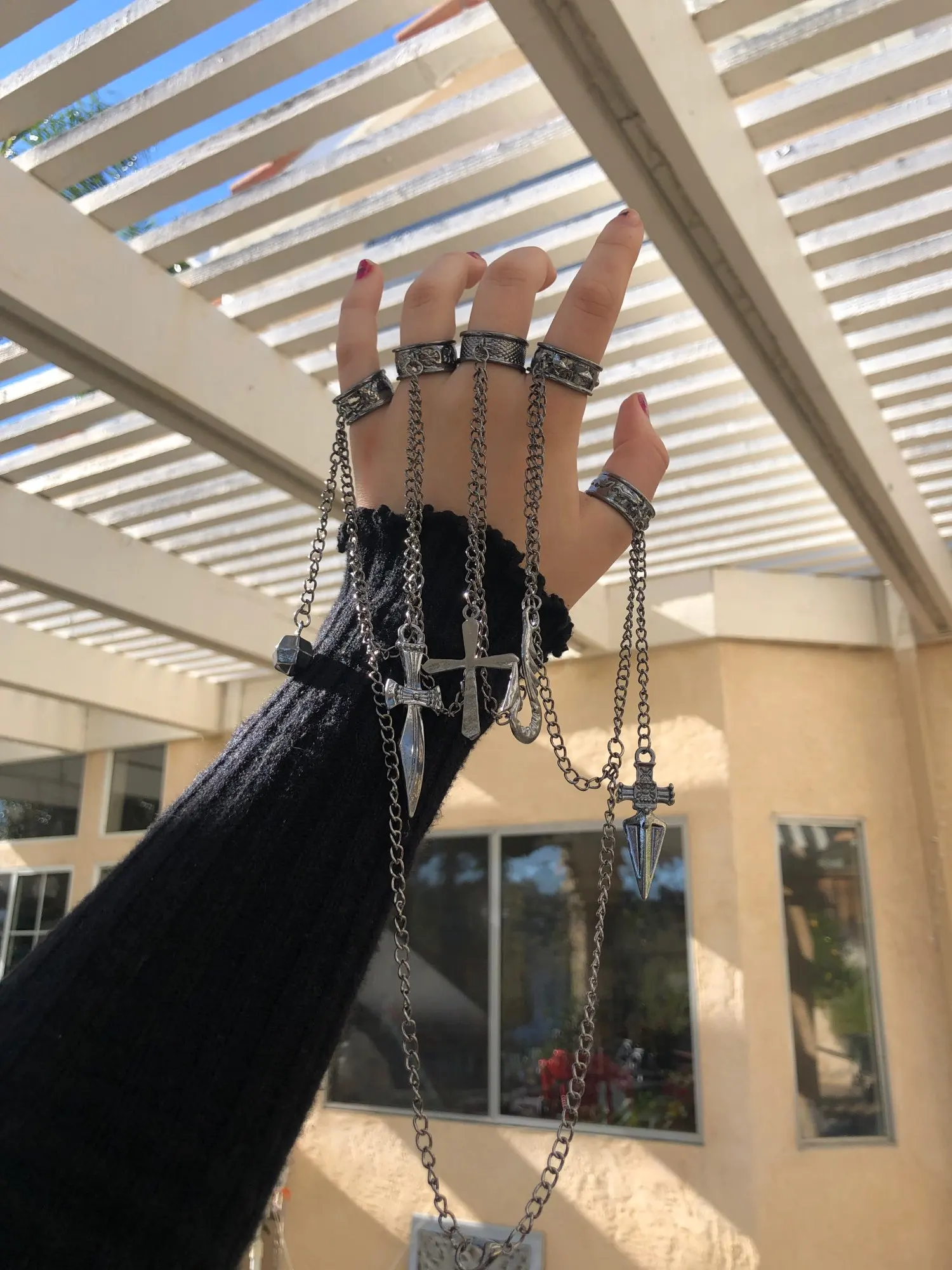 Модная мультяшная полноценная фотосессия Xiaojie Kurapika пятипальцевая цепочка