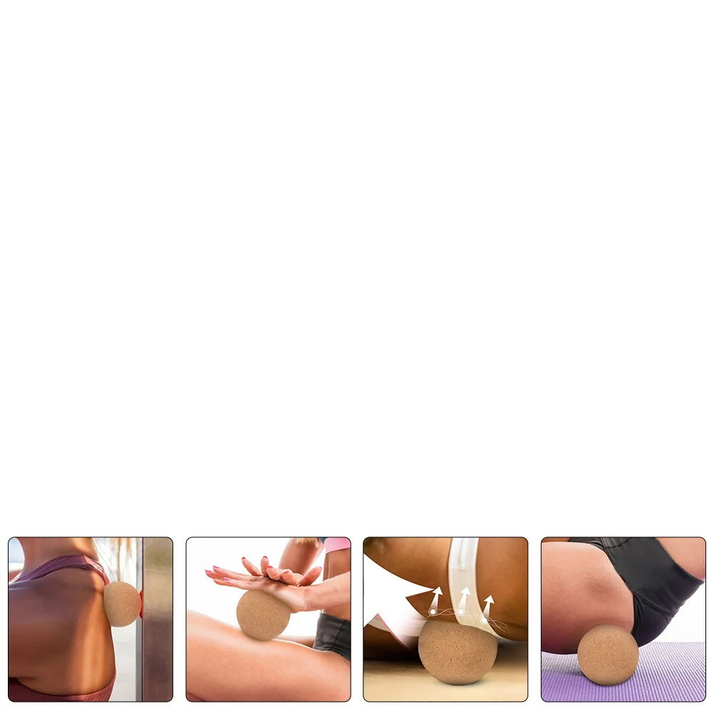 

Practical Massage Ball Muscle Massager Yoga Mat Roller Small Cork for Feet Massaging