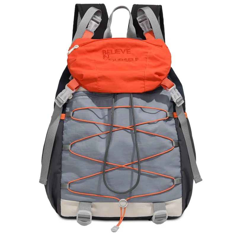 Lightweight Hiking Backpack Drawstring Large Capacity Outdoor Cycling Touring Trekking Sports Double Shoulder Bag