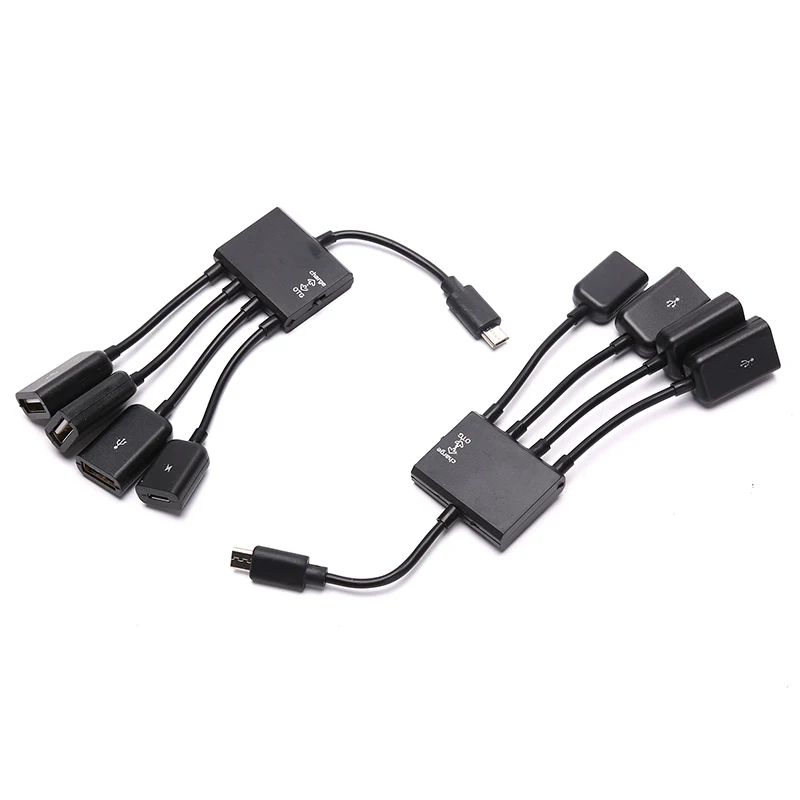 4 Port Micro Usb For Android Tablet Computer Pc Power Charging Otg Hub