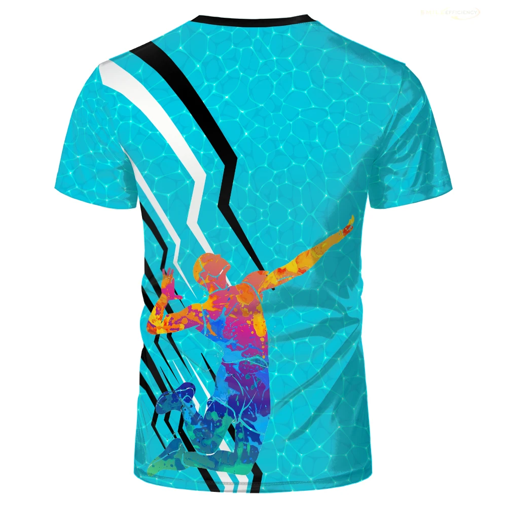 Volleyball Clothes Men T-Shirt Badminton Tennis Jerseys Sportswear Casual T-Shirts Breathable Running Fitness Training Suit Tees