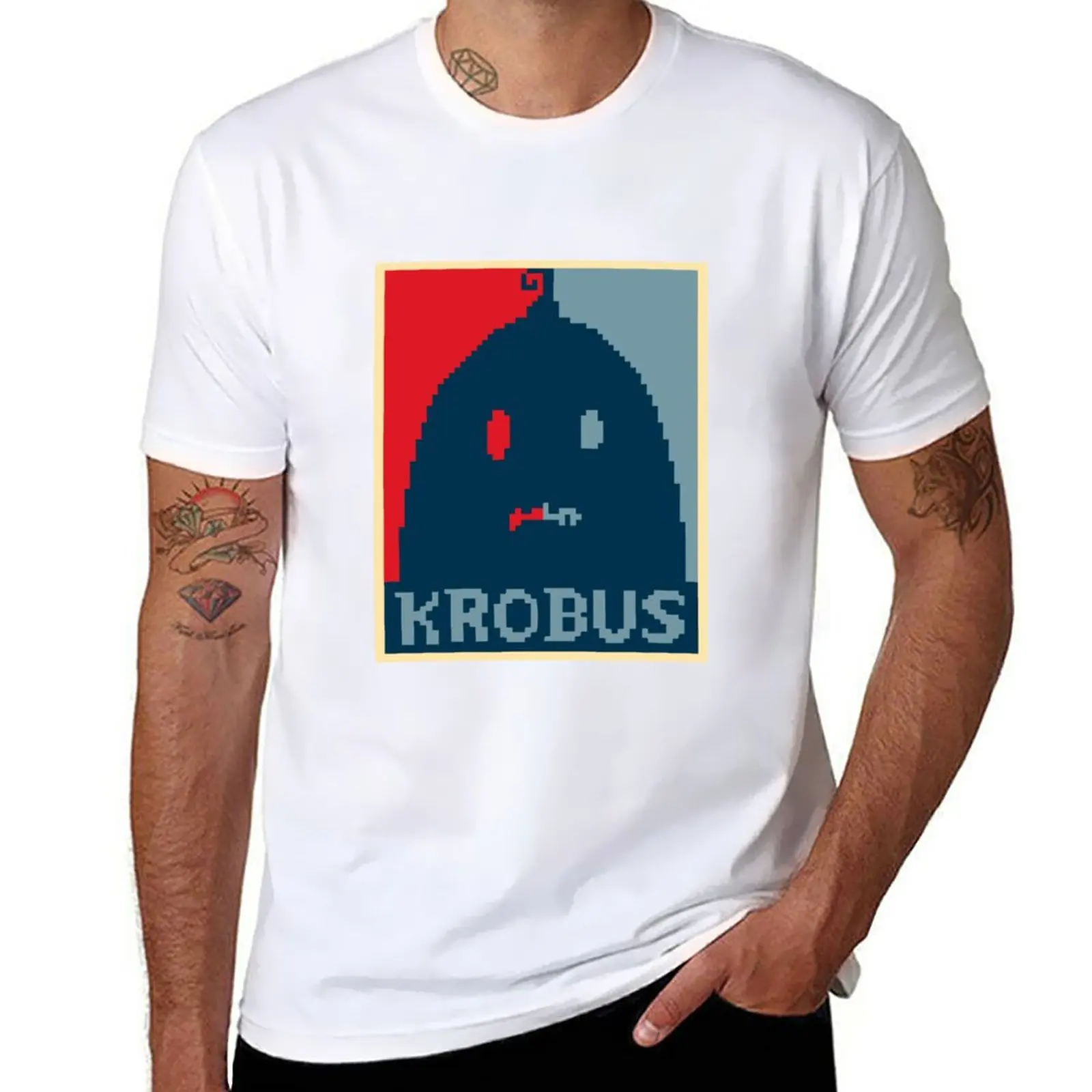 

New Krobus T-Shirt tees sports fan t-shirts tops cute clothes t shirts for men cotton