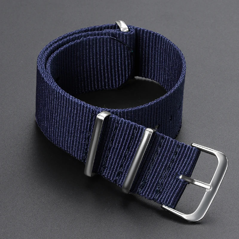 Versatile Nylon Braided Canvas Watch Strap - Army Sports Edition