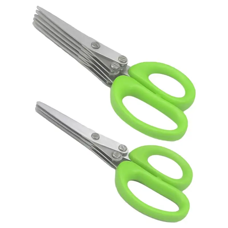 

Stainless Steel Multi-Layer Food Shears Scissors Onion Scissor Herb Cutting Shear Vegetable Scissors Food Cutter Pepper Shredder