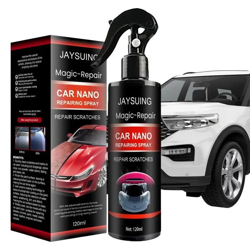 

Car Coating Spray 120ml Effective And Powerful Ceramic Coating Top Coat Protective Super Hydrophobic Coating Spray Rapid Ceramic