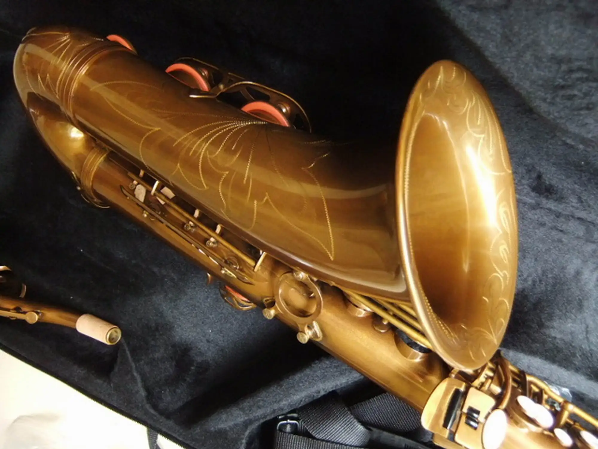 New Tenor Saxophone Gold Tenor Sax Made Of All Copper Professional Imitation Antique Gold Aged 110615