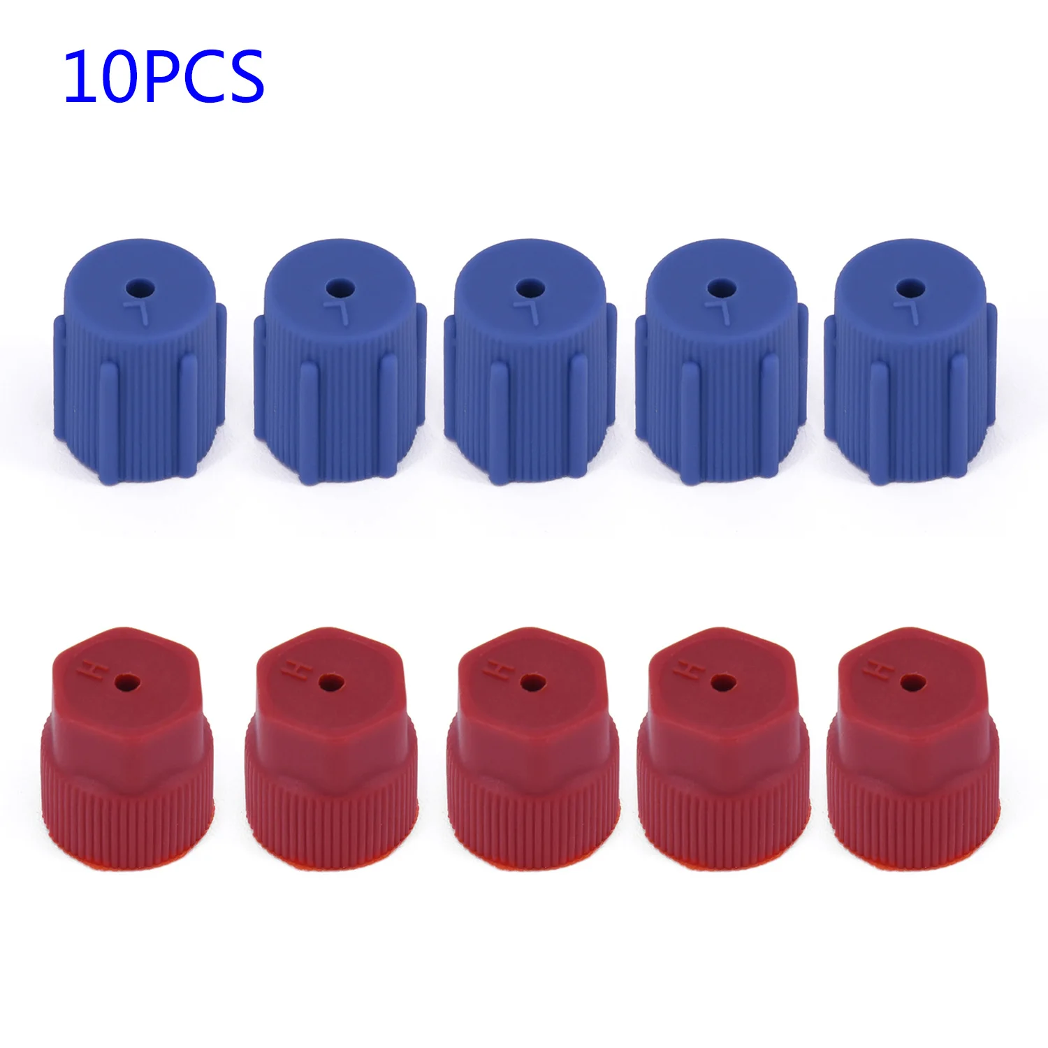 10 Pcs R134a 13mm & 16mm AC System Cap Charging Port Service Cap Hi Low-Side Car Air Conditioning Replacement Maintenance