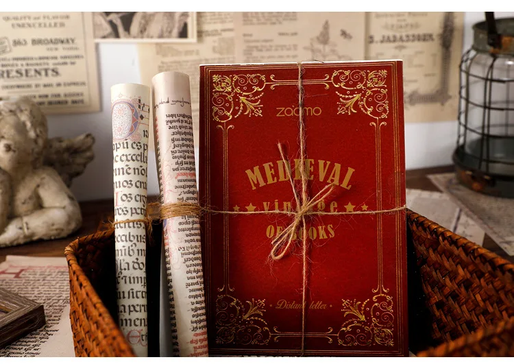 Jianqi 10 teile/paket Vintage Seite Serie Material Papier Scrap booking kreative stationäre liefert Junk Journal DIY Deko-Papier – Detail 3
