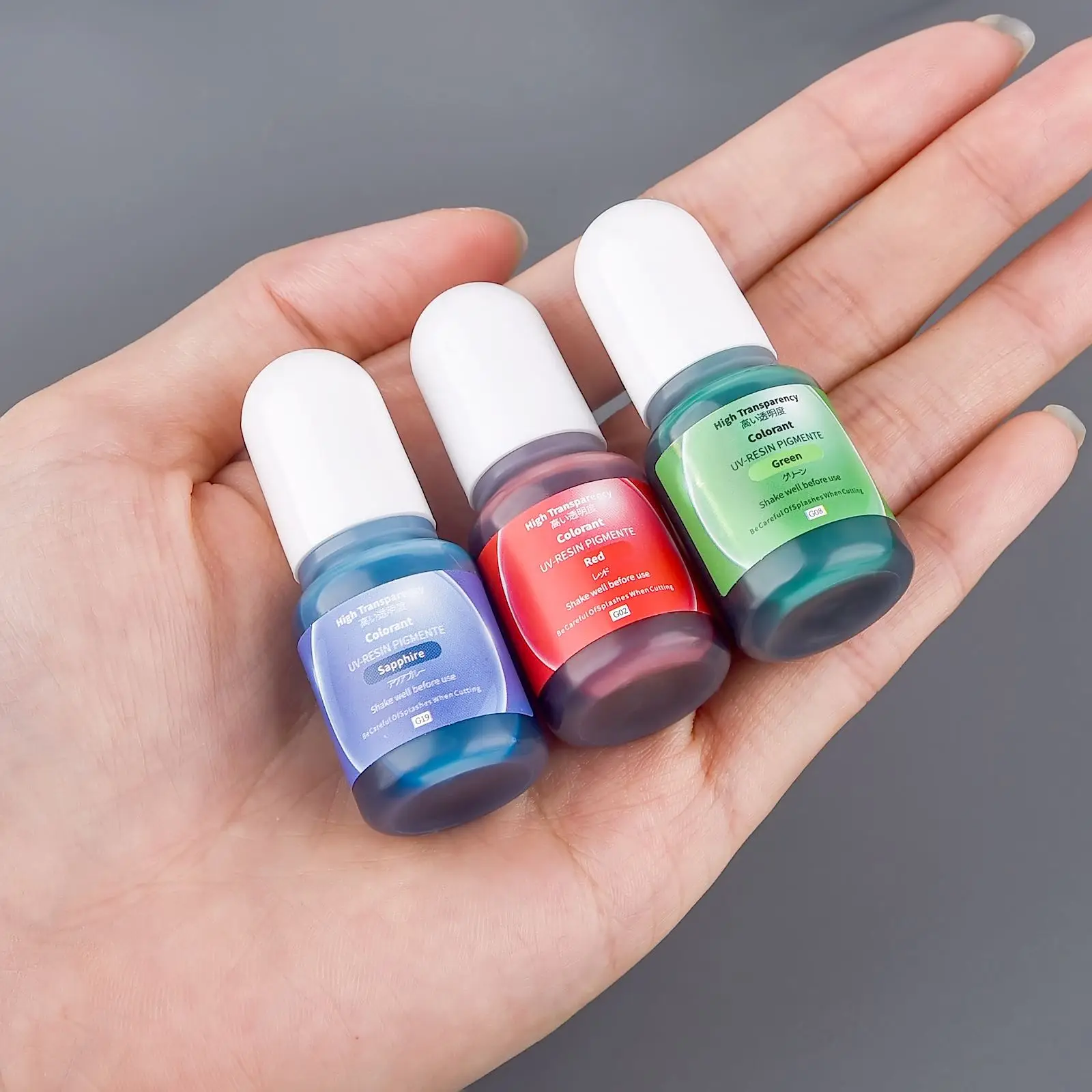 24Colors 5ml Epoxy Resin Pigment Transparent Epoxy Dye Liquid Colorant DIY UV Glue AB Resin Glue Coloring Jewelry Making Pigment