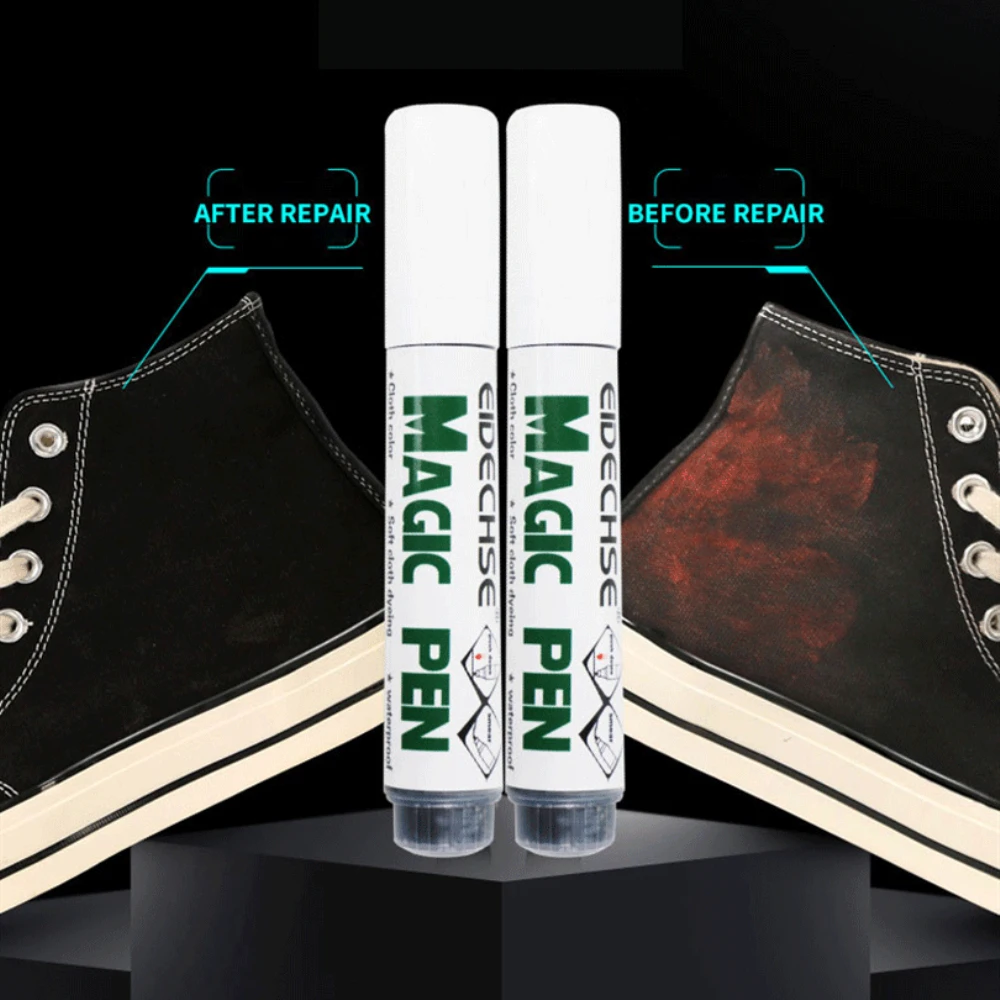 Color Canvas Shoes Repair Pen Leather Soft Cloth Dyeing Repair Refurbished Pen Complementary Color Tool Cleaner Cloth Repairing