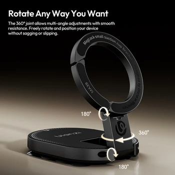 Ulanzi MA39 MagLock Suction Cup Phone Suction Mount Magnetic Stand Desktop Stand for Smartphone Livestreaming Vlogging Shots