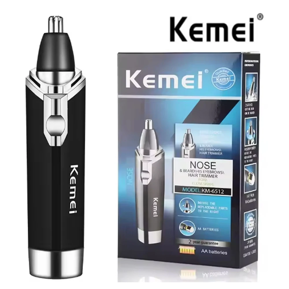 Kemei Nose Hair Trimmer Nasal Wool Implement Nose Hair Cut Washed Trimmer Clipper And Razor Epilator Remover
