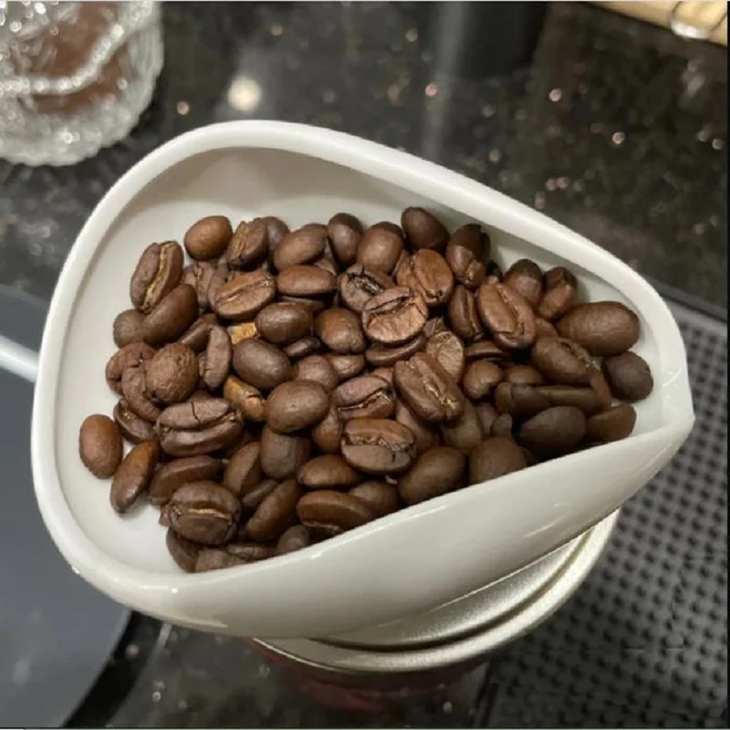 커피 콩 도즈 트레이, 순백색 부드러운 도자기 티스푼 차 분리기, 베셀 세트 도구, 커피 콩 스푼 삽 차 트레이