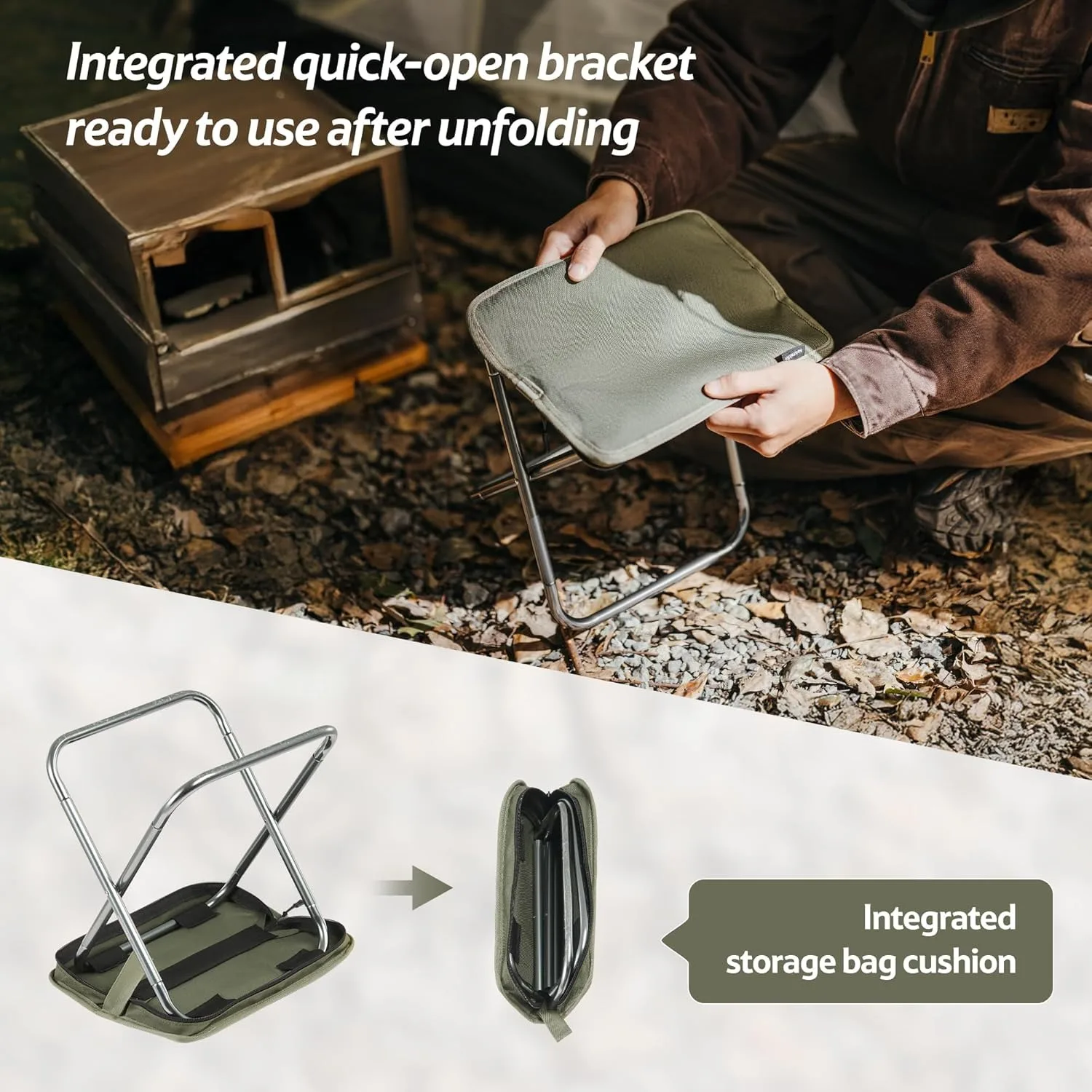Portable Folding Camping Stool 4