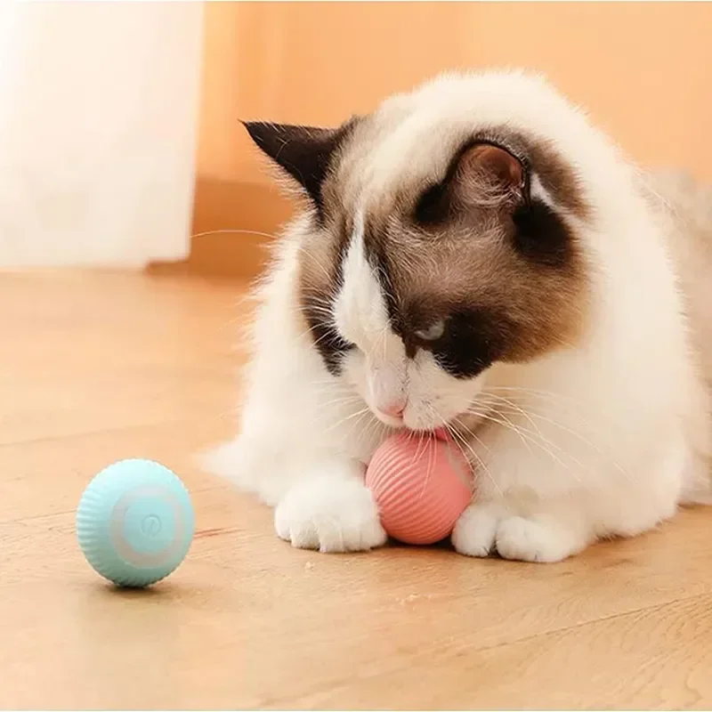 

Умные автоматические перезаряжаемые шариковые игрушки для кошек, движущиеся электрические вращающиеся интерактивные 360 Usb