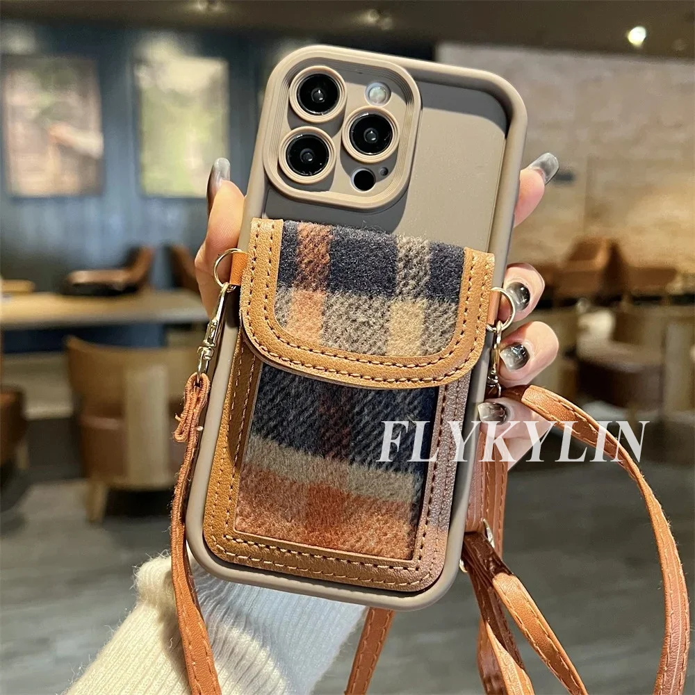Leather Lanyard for Wallet, Bag, and Phone Case - Soft Shell Accessory
