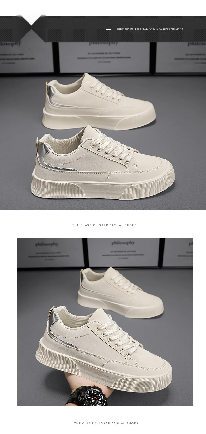 Scarpe casual da uomo, scarpe bianche leggere, scarpe da tavola traspiranti alla moda, scarpe da tennis leggere, scarpe sportive da esterno, scarpe da tavola_voghion.com