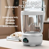 Mini-lave-linge pliable 1,6 L, portable, pour la maison, les chaussettes, les sous-vêtements, machine à laver pour les voyages 5