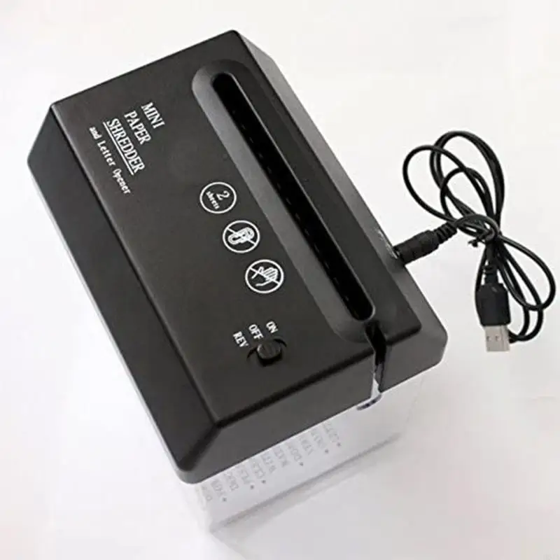 R0JA USB Striped Cut Paper Paper Smashes Tool Home Office