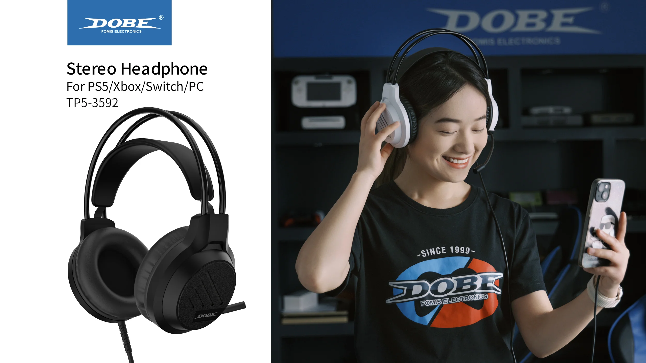 DOBE Stereo Gaming Headphone Black- TP5-3592 6 Se10e704a4d04467cb4f30554feac2e25E |