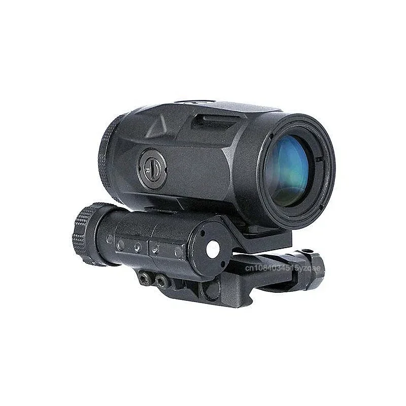 Tactical Juliet3/5 3X 5X Rifle Magnifier Sight Fild-to-Side Absolute Co-witnessor Lower Third Mount For Picatinny/Weaver Rail