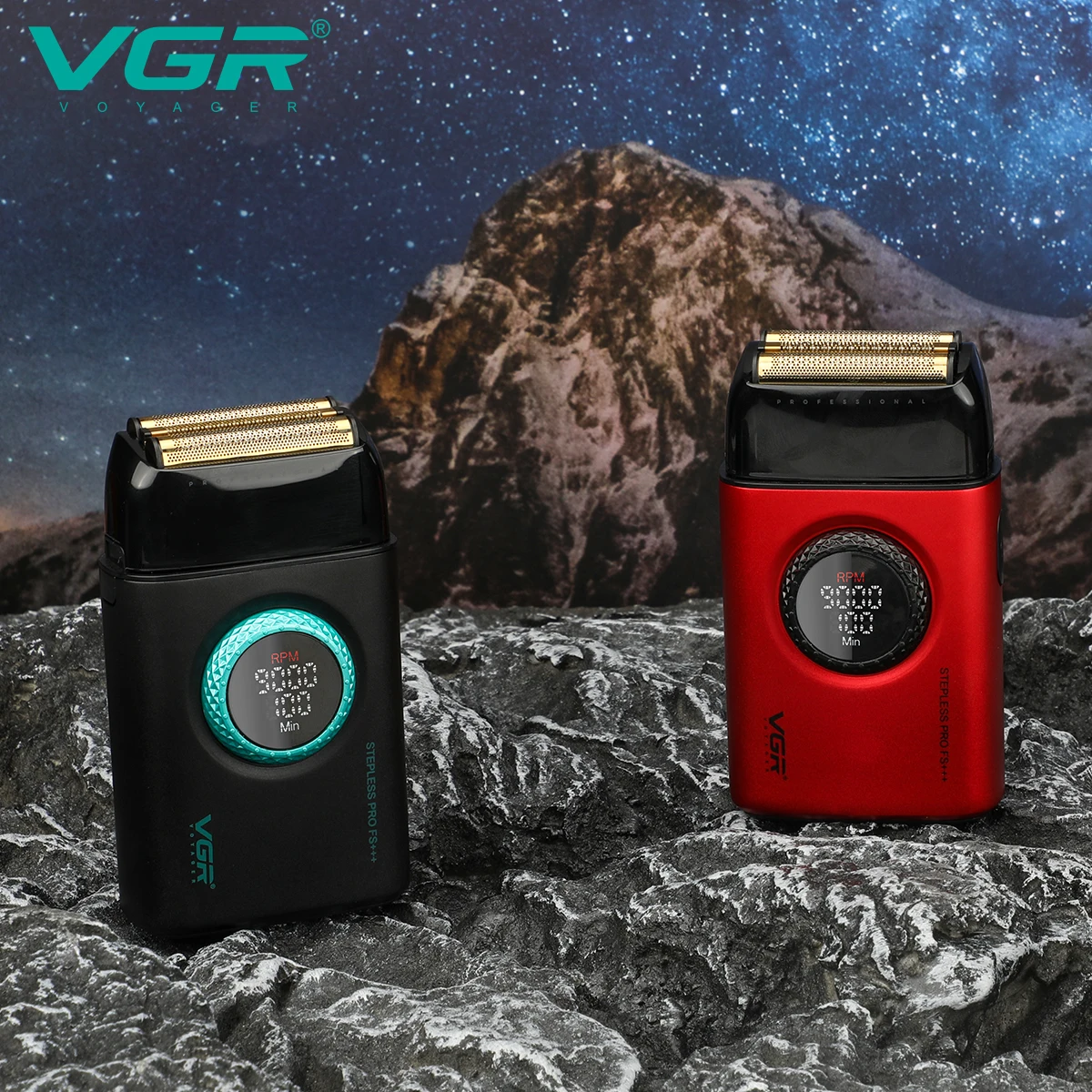 VGR Electric Shaver Rechargeable Shaving Machine Professional Beard Trimmer 9000 RPM Portable Shaver for Men V-378 electric shaver hair trimmer electric razor rotary shaver cordless shaver