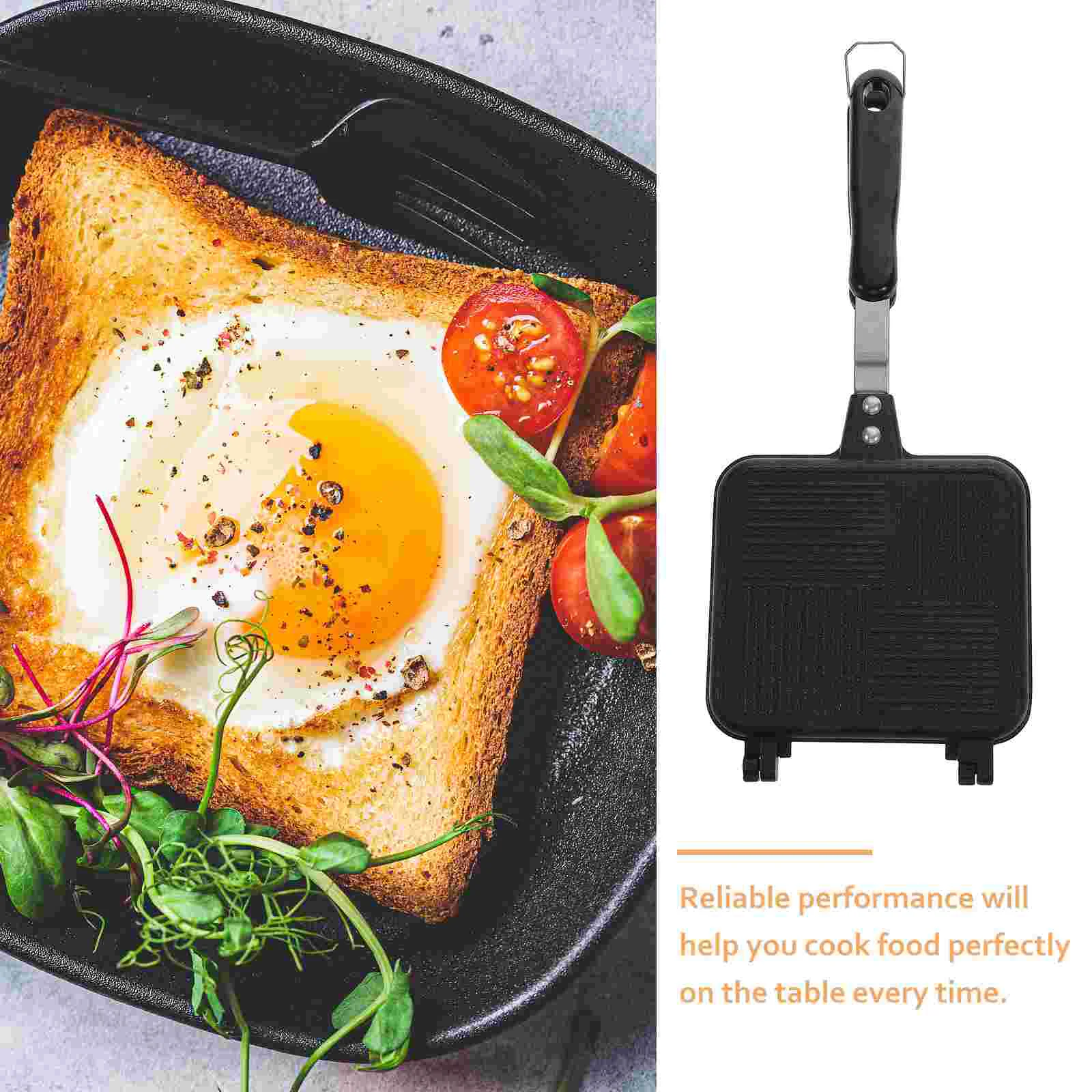 Sandwich Non Stick Pan Double Sided Maker Kitchen Cookware Press Frying Hot Grilled Skillet