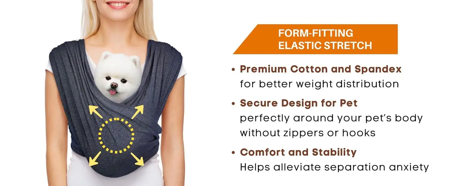 dog wrap carrier for small dogs, dog slings for small dogs, cat sling carrier chest, puppy sling
