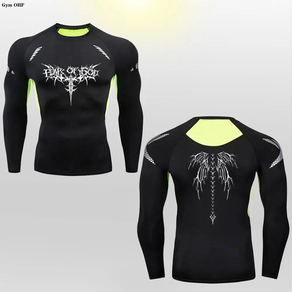 애니메이션 MMA 래쉬가드 주짓수 Bjj 티셔츠, 남성 래쉬가드 복싱 저지 티셔츠, 헤렌 체육관 피트니스 복싱 스포츠 트레이닝 셔츠 