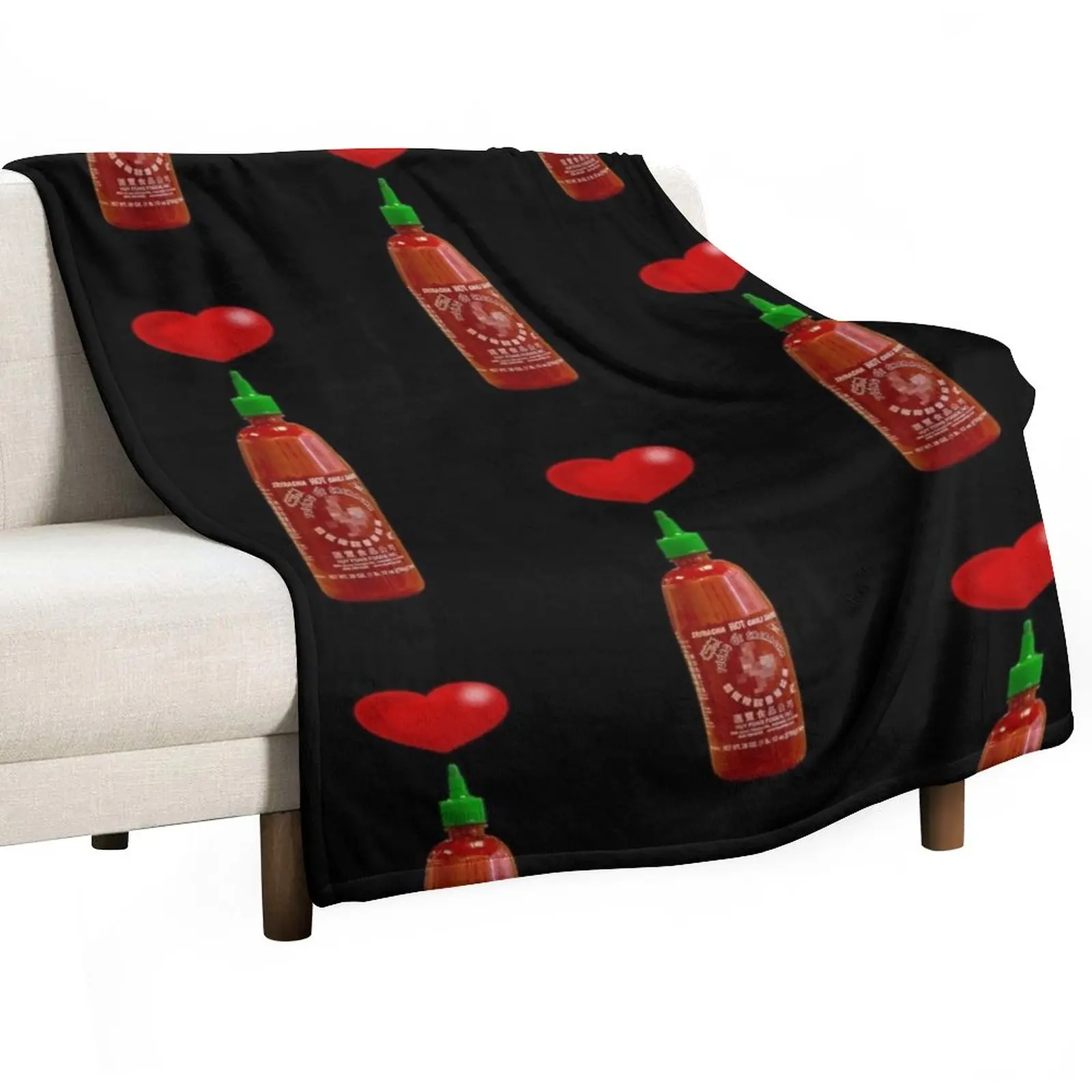 

New I Love Sriracha Throw Blanket Blanket Sofa Travel Blanket Large Blanket