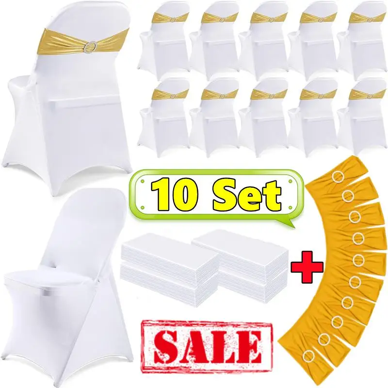 YURRO Fascia elastica per sedia con fiocco decorativo, fascia elastica morbida per sedia, nastro senza fibbia, per feste di nozze, banchetti, copertura per sedile