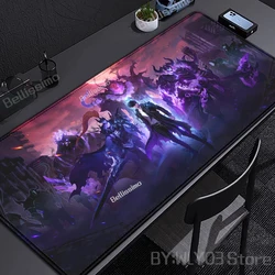 Premium Anime Solo Leveling Gaming Desk Mat - Extra - Large Non - slip HD Mouse Pad with Locking Edges (90x40cm) - 300x600x2mm (Solo Leveling - 1)