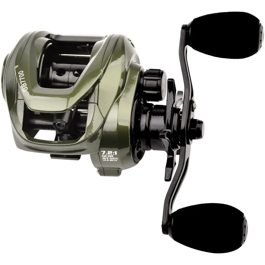Fishing Reel Casting Reel Gear Ratio 7.2 :1 Aluminum Spool Magnetic Brake Bearing Max Drag 8KG Pesca Reels Fishing Wheel