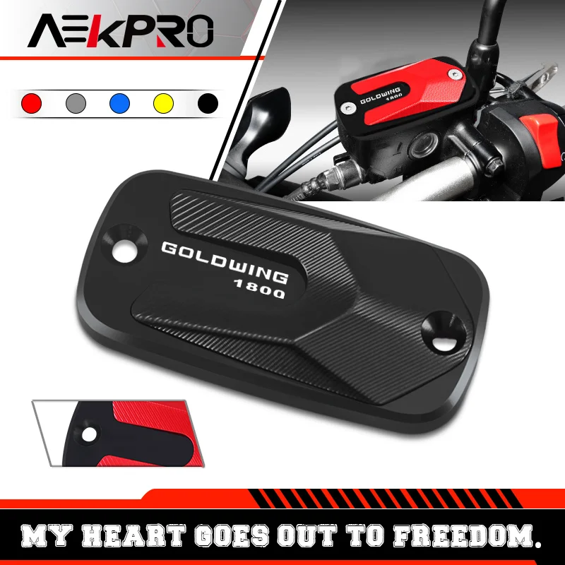 

NEW Motorcycle CNC Front Brake Reservoir Fluid Cap Tank Cover For Honda GOLDWING1800 1500 goldwing1800 Oil Cup cover Accessories