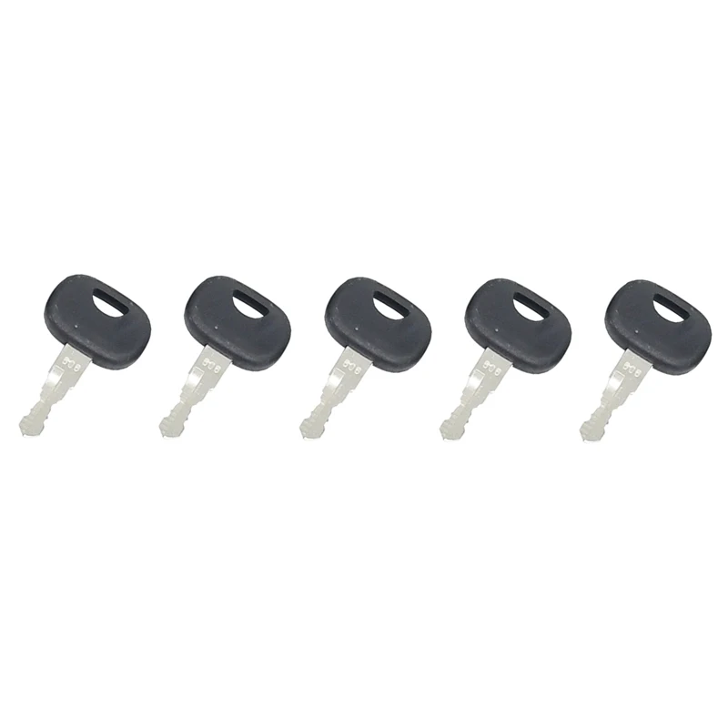 5Pcs Ignition Key 10221073 606 Compatible with Liebherr Compatible with John Deere Crawler Loader 605C 655C 755C 950C 1050C