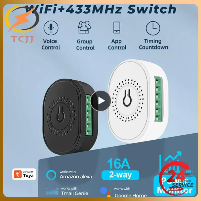 

Мини-переключатель Tuya 16 А с поддержкой Wi-Fi и РЧ 433 и таймером