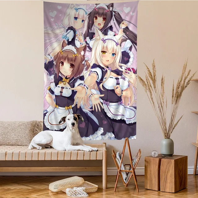 Anime Netelesara Film Sticky DIY Tapisserie Murale, Hiphelicopter Fleur Tapis Muraux, Dortoir Décor Art Mural 3