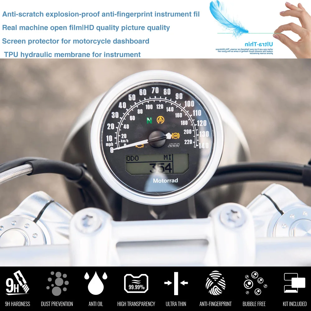 Motorcycle Cluster Scratch Protection Film Speedometer Screen Sticker for BMW R NINET Scrambler R NineT Pure R-NINE T Urban Motorcycle Accessories Motorcycle Screen Protector