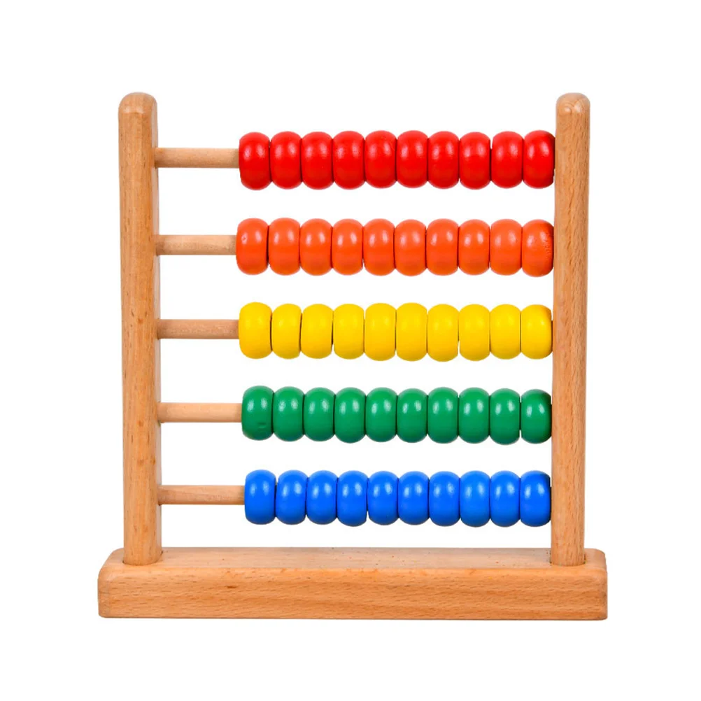 

1PC Students Wooden Abacus Chinese Bead Arithmetic Abacus Mental Math Abacus