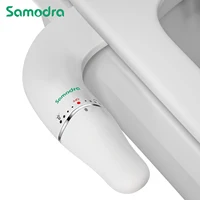 SAMODRA Ultra Slim Bidet Attachment for Toilet Seat - Dual Nozzle, Adjustable Water Pressure, Non-Electric Ass Sprayer 1