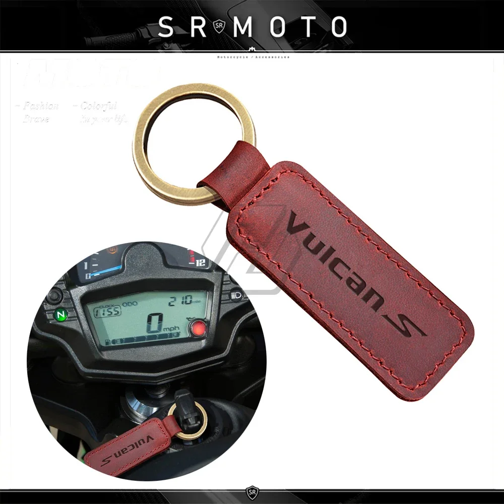 

Брелок для ключей в виде мотоцикла из воловьей кожи Подходит для Kawasaki Vulcan S