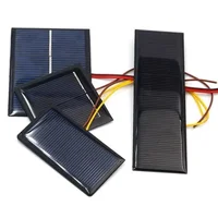 Micro panneau solaire portable en polysilicium, 1V, 5V, 6V, chargeur rapide, système de cellules solaires bricolage, mini chargeur de batterie extérieur 2