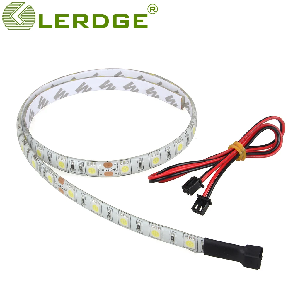 

3D printer accessories White Light LED Strip for Lergde-K Z motherboard and Lerdge-X board 12V 24V Length 60cm with cable parts