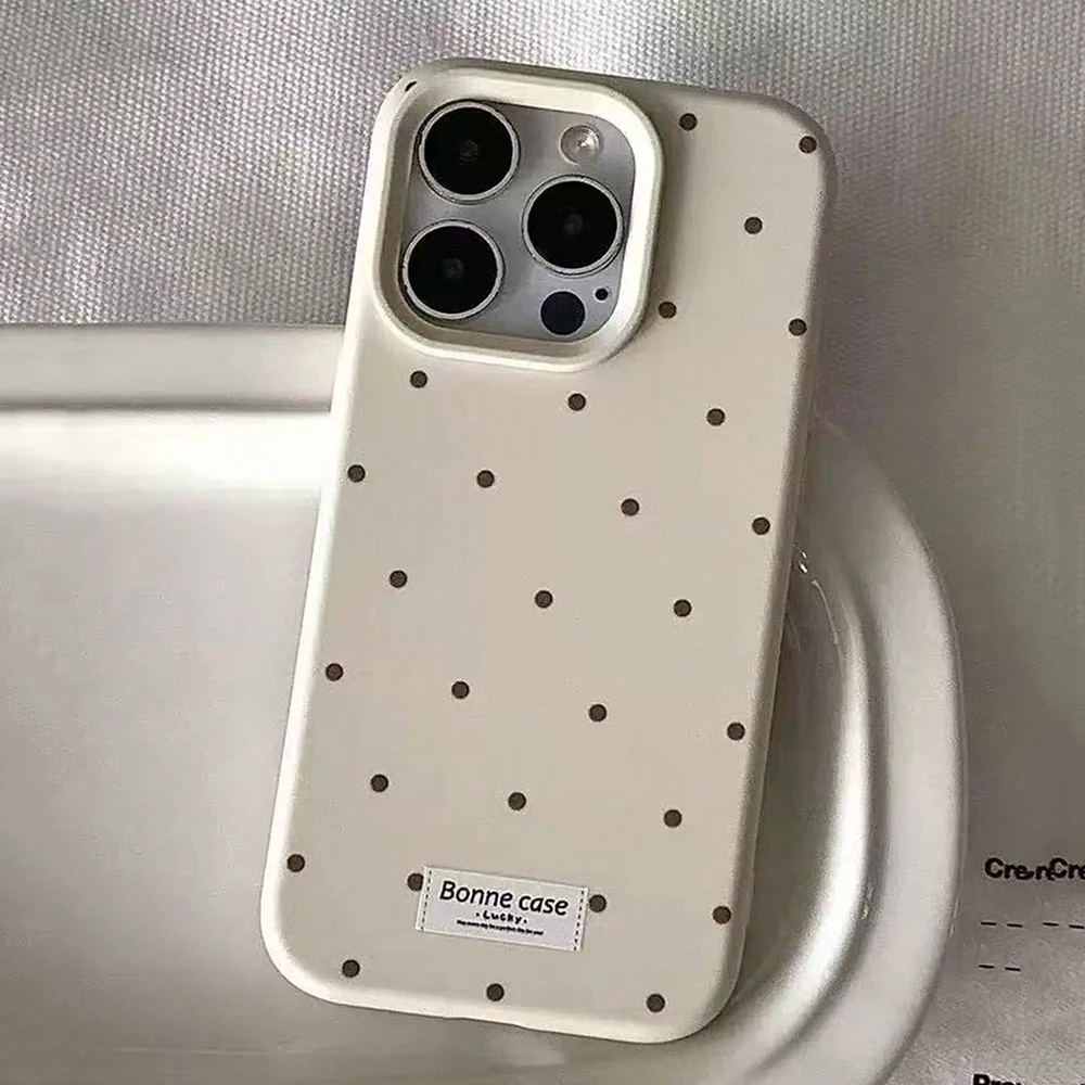 Vibrant Polka Dot Shockproof Silicone Phone Case