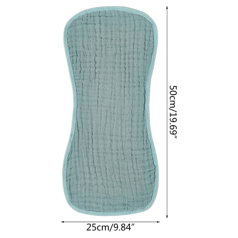 6Pcs Drooling Bibs for Baby Cotton Burp Cloth Muslin-Bib Flat Pillow Skin Friendly Soothing Bib Towel Nursing Essential